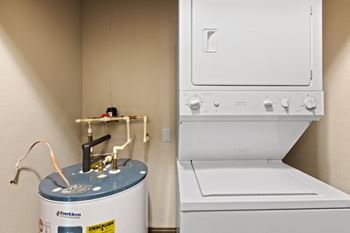 Washer and dryer in closet